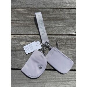 Lululemon Dual Pouch Wristlet Faint‎ Lavender purple  NWT